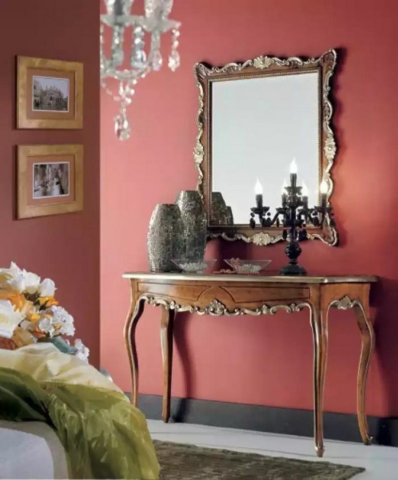 JVmoebel Konsolentisch Kosmetiktisch Set mit Spiegel - 2-teiliges Design Möbelstück (2-St., 1x Konsole + 1x Spiegel), Made in Europa von JVmoebel