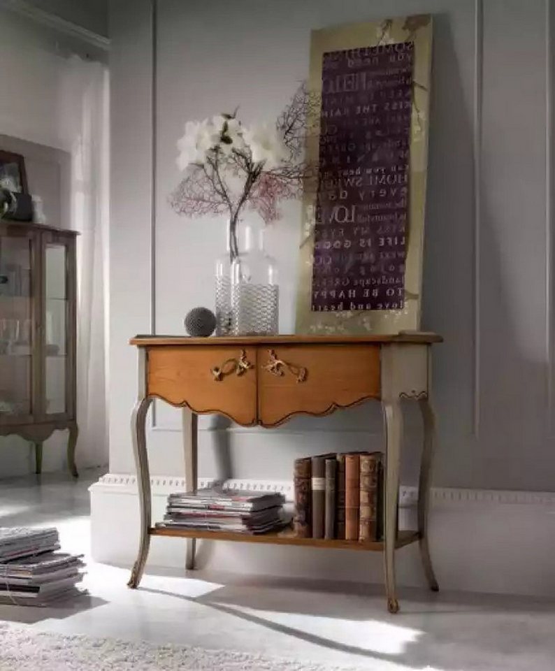 JVmoebel Konsolentisch Luxuriöser Schminktisch aus Holz im klassischen italienischen Design (1-St., 1x nur Konsole), Made in Europa von JVmoebel