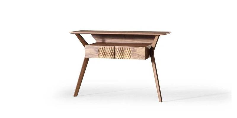 JVmoebel Konsolentisch Luxus Konsolentisch Braun Holz Tisch Modern Design Konsole (1-St., Konsolentisch), Made in Europa von JVmoebel