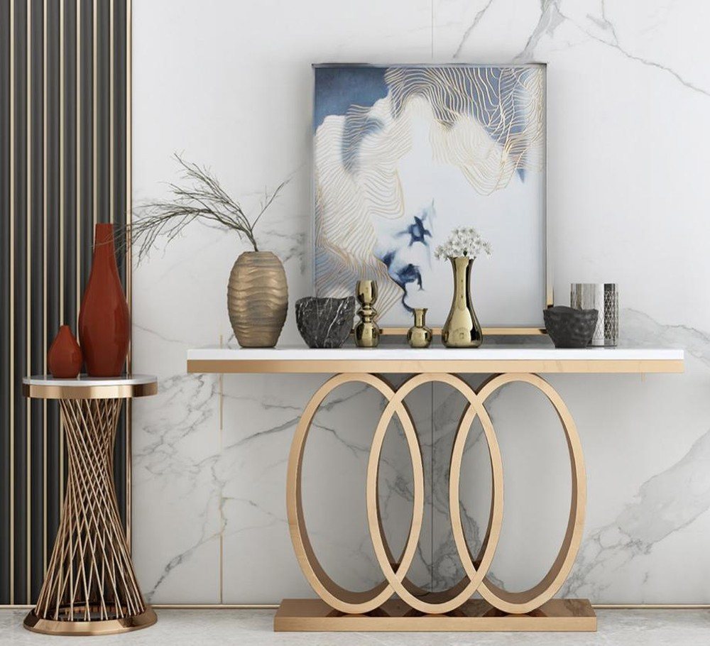 JVmoebel Konsolentisch Wandtisch Konsole Beistelltisch in Weiß – Stilvolle Tischlösung, Made in Europa JVmoebel Konsolentisch Wandtisch Konsole Beistelltisch in Weiß – Stilvolle Tischlösung, Made in Europa von JVmoebel