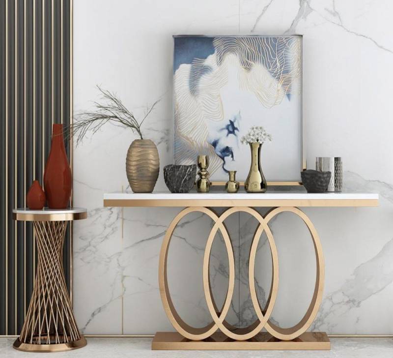 JVmoebel Konsolentisch Wandtisch Konsole Beistelltisch in Weiß – Stilvolle Tischlösung, Made in Europa von JVmoebel