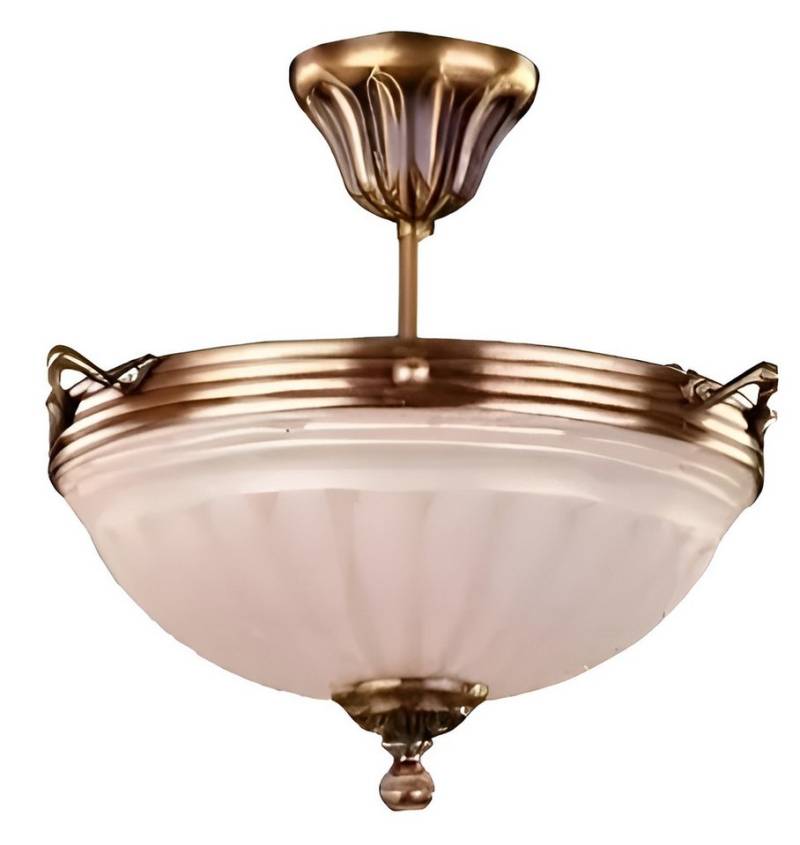 JVmoebel Hängeleuchte Beige Kronleuchter Lampe Beige Deckenlampe Lüster Glas Art, Keine Funktionen, Leuchtmittel wechselbar, Made in Europa von JVmoebel