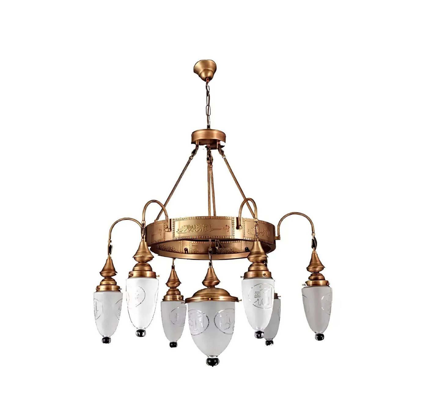 JVmoebel Kronleuchter Design Lampe Kronleuchter Runde Deckenleuchte Lampen 90x125, Leuchtmittel wechselbar, Made in Europa von JVmoebel