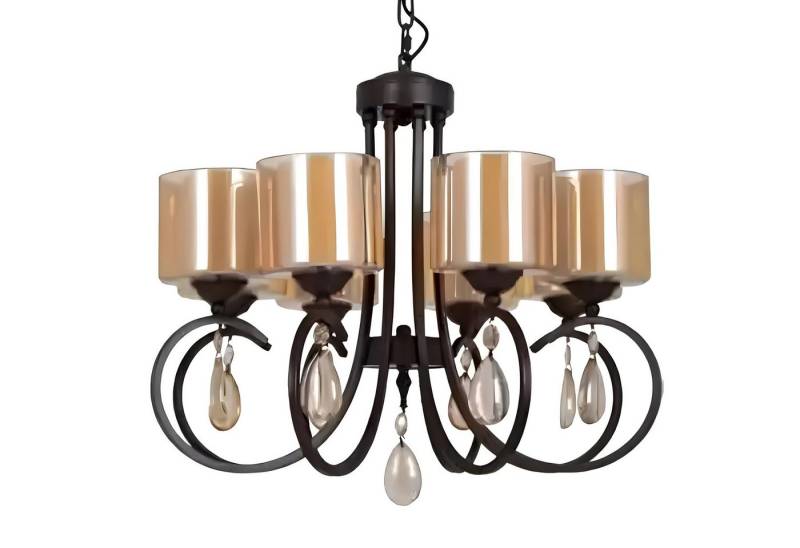 JVmoebel Hängeleuchte Glas Deckenlampe Wohnzimmer Deckenleuchten Lichtschirm Luster Luxus, Leuchtmittel wechselbar, Made in Europa von JVmoebel