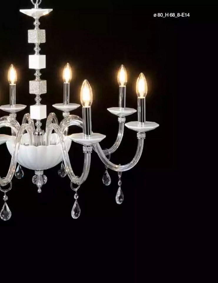 JVmoebel Kronleuchter Klassisch Kristallkronleuchter Pendelleuchte Deckenleuchte Lampe, Keine Funktionen, Leuchtmittel wechselbar, Tageslichtweiß, Made in Europa von JVmoebel
