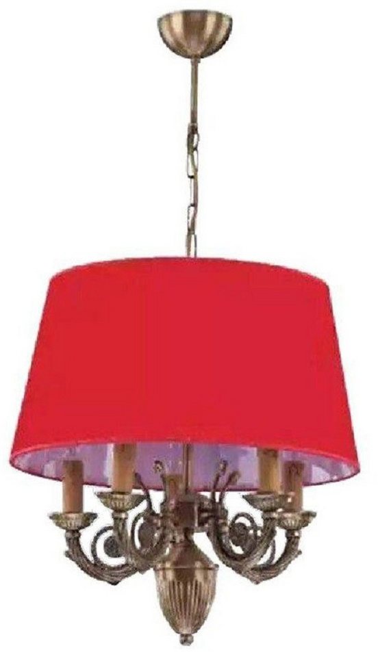JVmoebel Kronleuchter Klassische Wandleuchte Lampen Gold 50x80 Rot, Leuchtmittel wechselbar, Made in Europa von JVmoebel