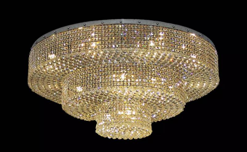 JVmoebel Kronleuchter Kristall Kronleuchter Lampen Leuchten Deckenleuchte Lampe 150x55, Leuchtmittel wechselbar, Made in Europa von JVmoebel