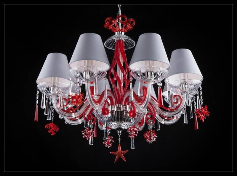 JVmoebel Kronleuchter Antik Stil Rote Deckenlampe Kristall Design Warmweiß dekorativ, Warmweiß, Made in Europa JVmoebel Kronleuchter Antik Stil Rote Deckenlampe Kristall Design Warmweiß dekorativ, Warmweiß, Made in Europa von JVmoebel