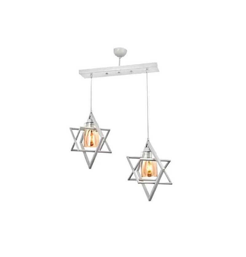 JVmoebel Hängeleuchte Kronleuchter Deckenleuchte Silber Pendelleuchte Wohnzimmer Luxus, Leuchtmittel wechselbar, Made in Europa von JVmoebel
