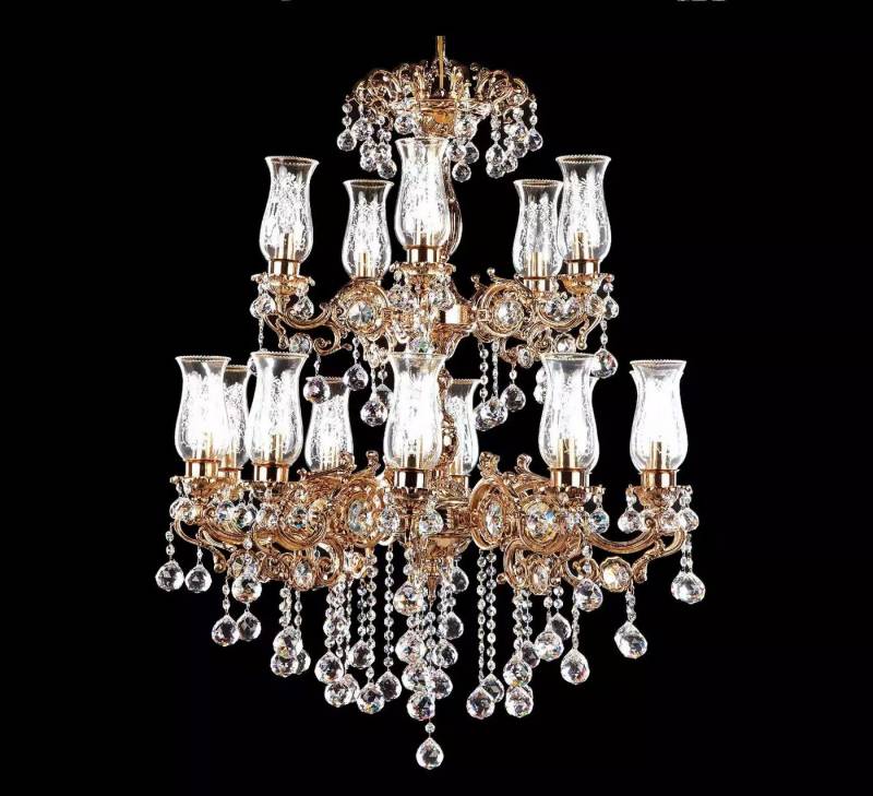 JVmoebel Kronleuchter Luxus Leuchte Wohnzimmer Hängeleuchte Designer Luster Lampe, Made in Europa von JVmoebel