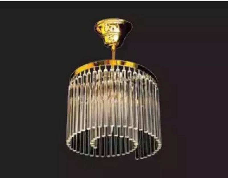 JVmoebel Kronleuchter Goldene Wohnzimmer Deckenleuchte Lampe im eleganten Design, Made in Europa von JVmoebel