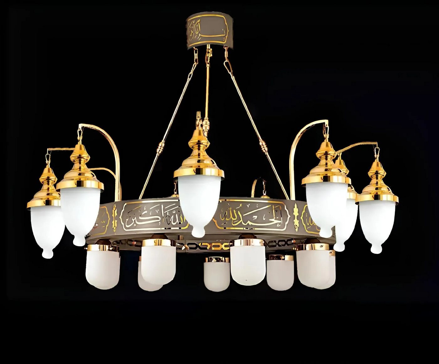 JVmoebel Kronleuchter Leuchte Kronleuchter Deckenleuchte Lampe Kristalllampe 125x135, Leuchtmittel wechselbar, Made in Europa von JVmoebel