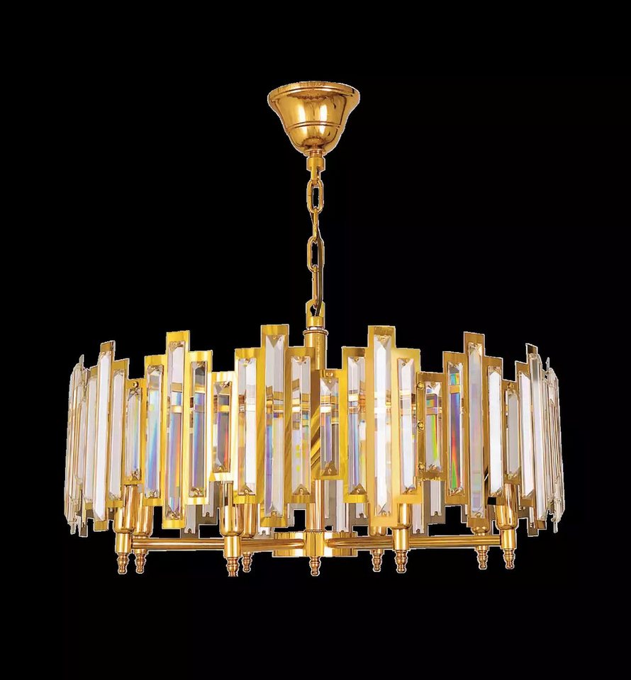 JVmoebel Kronleuchter Luxus Kristal Kronleuchter Deckenlampe Neu Lampe Gold Wohnzimmer, Leuchtmittel wechselbar, Made in Europa JVmoebel Kronleuchter Luxus Kristal Kronleuchter Deckenlampe Neu Lampe Gold Wohnzimmer, Leuchtmittel wechselbar, Made in Europa von JVmoebel