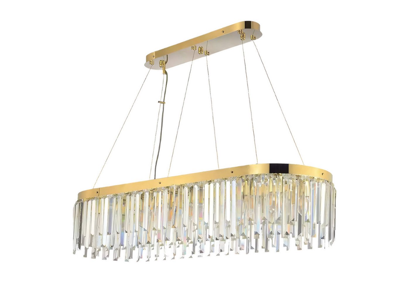 JVmoebel Hängeleuchte Luxus Kronleuchter Kristall Gold Pendel Hänge Leuchte Wohnzimmer, Leuchtmittel wechselbar, Made in Europa JVmoebel Hängeleuchte Luxus Kronleuchter Kristall Gold Pendel Hänge Leuchte Wohnzimmer, Leuchtmittel wechselbar, Made in Europa von JVmoebel