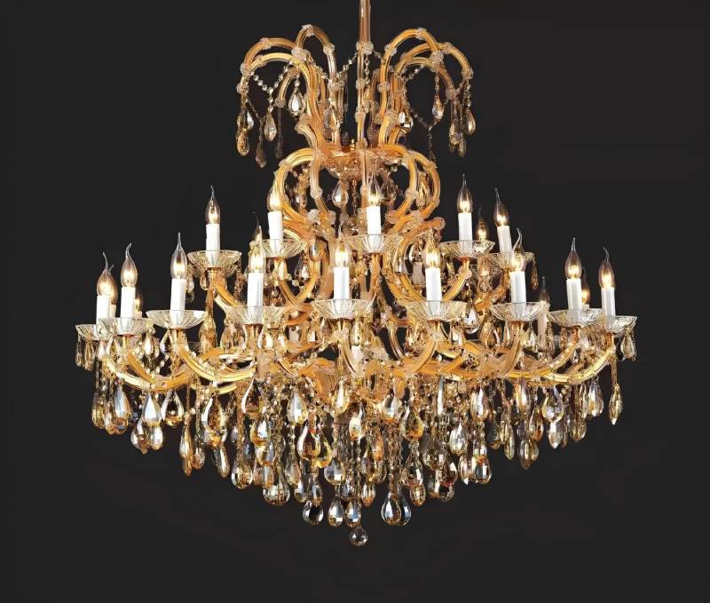 JVmoebel Kronleuchter Luxus Kronleuchter Pendelleuchte Deckenleuchte Leuchte Lampe, Leuchtmittel wechselbar, Made in Europa von JVmoebel