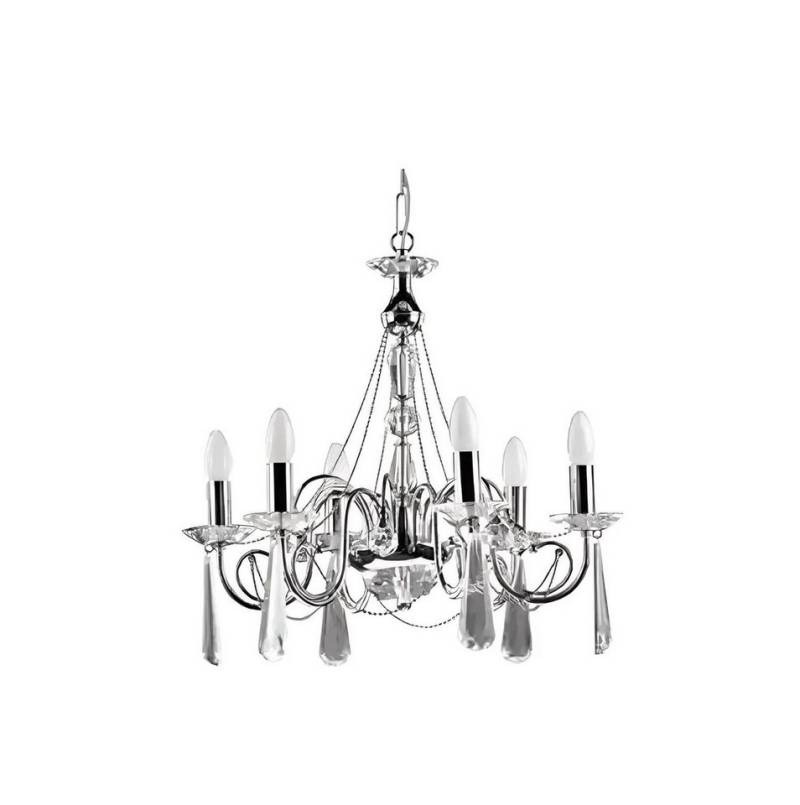 JVmoebel Kronleuchter Silber Kronleuchter Prunklampe Modern Art Deckenleuchte, Leuchtmittel wechselbar, Made in Europa von JVmoebel