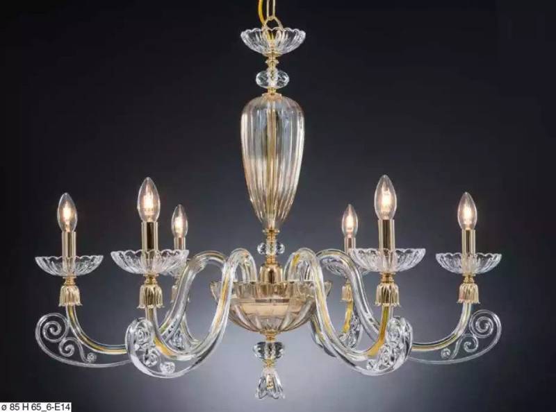 JVmoebel Kronleuchter Transparenter Deckenleuchter Kronleuchter Lüster Kristall Modern, Made in Europa von JVmoebel