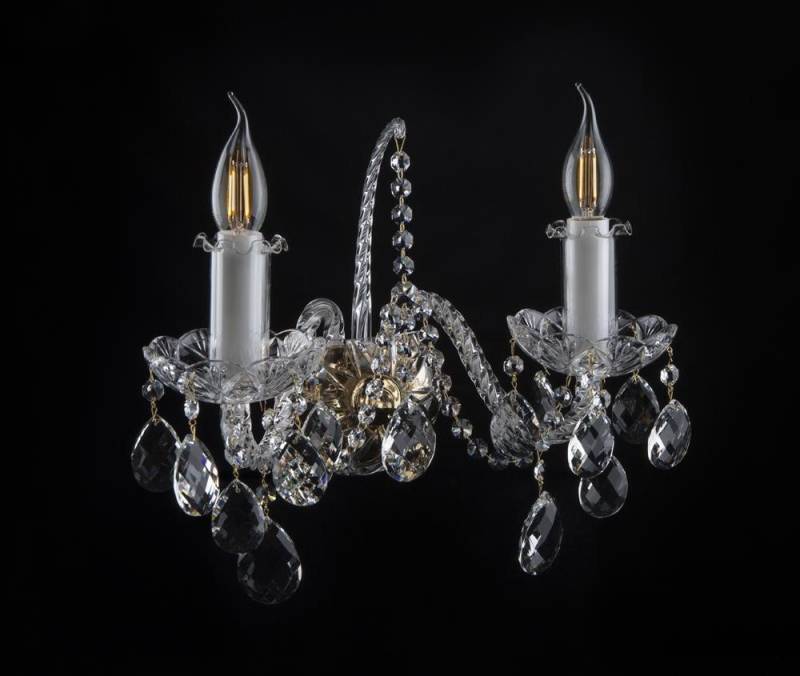 JVmoebel Wandleuchte Bohemia Luster Antik Stil Kronleuchter Lampen Transparent-Amber Design, Transparent-Amber, Made in Europa von JVmoebel