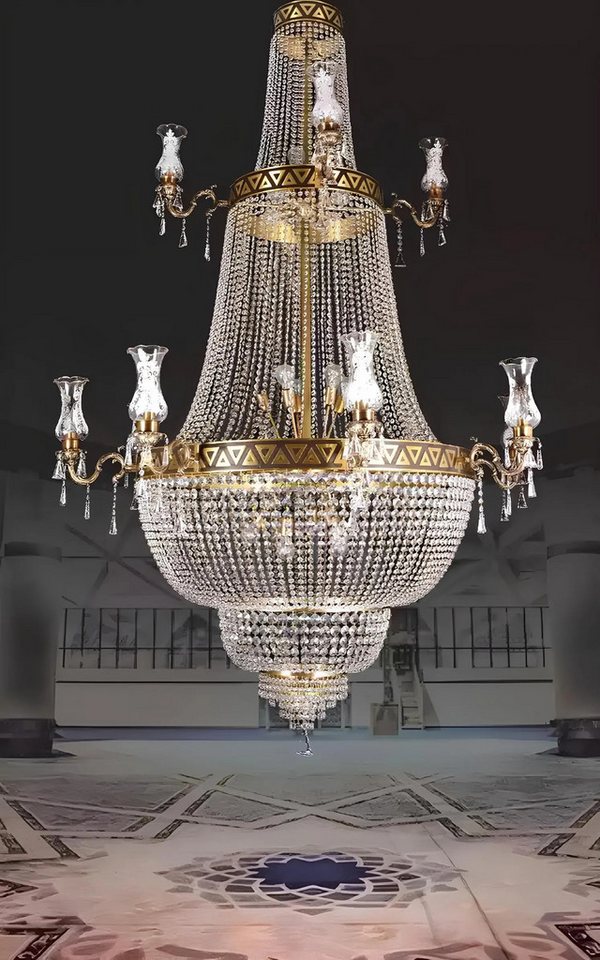 JVmoebel Kronleuchter xxl Deckenleuchte Lampe Leuchten Pendel Leuchte Kronleuchter 150x290, Leuchtmittel wechselbar, Made in Europa von JVmoebel