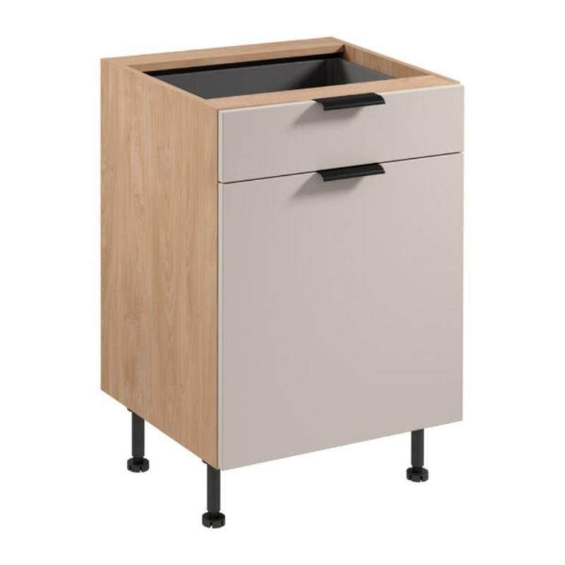 JVmoebel Unterschrank Küchenschrank Holz Beige mit Schublade Unterschrank Küchenregal (1-St) Made in Europe von JVmoebel
