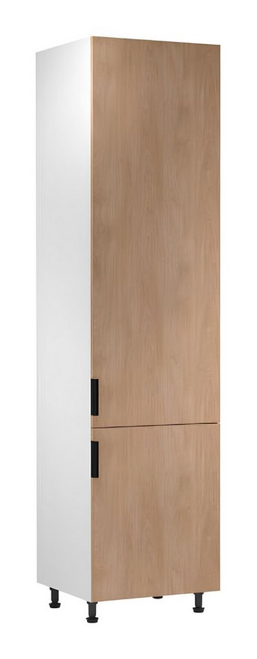 JVmoebel Hochschrank Küchenschrank Unterschrank Weiß-Beige Holz Stauraumregal (1-St) Made in Europe von JVmoebel