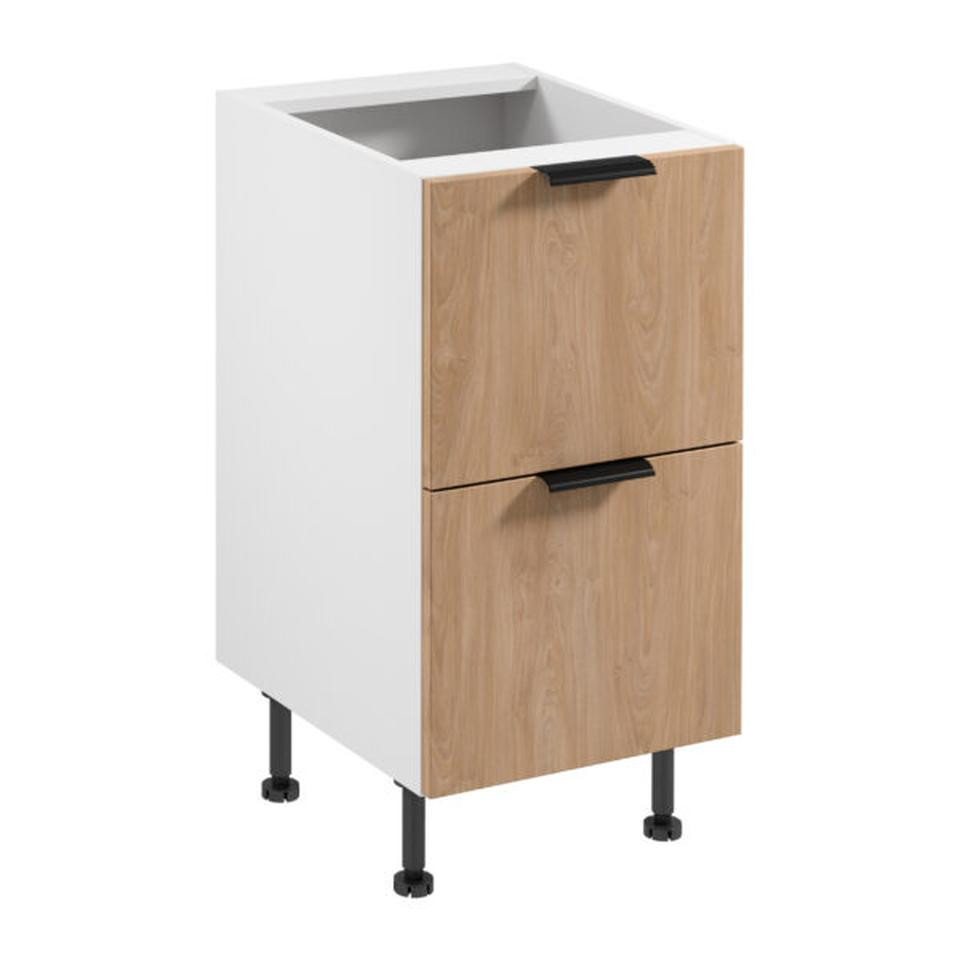 JVmoebel Unterschrank Küchenschrank mit 2 Schubladen Weiß-Beige Holz Küchenmodul (1-St) Made in Europe JVmoebel Unterschrank Küchenschrank mit 2 Schubladen Weiß-Beige Holz Küchenmodul (1-St) Made in Europe von JVmoebel