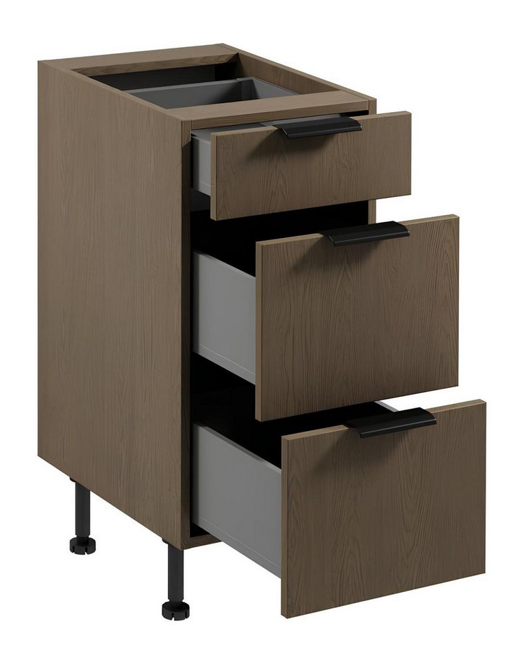 JVmoebel Unterschrank Küchenschrank mit 3 Schubladen aus Holz in Grau für Einbauküche Made in Europe JVmoebel Unterschrank Küchenschrank mit 3 Schubladen aus Holz in Grau für Einbauküche Made in Europe von JVmoebel