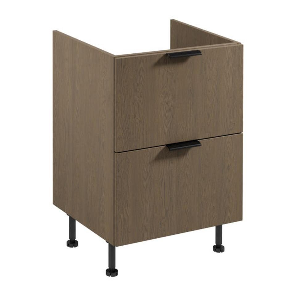 JVmoebel Unterschrank Schubladenschrank aus Holz für Induktionsherd - Brauner Küchenschrank (1-St) Made in Europe von JVmoebel