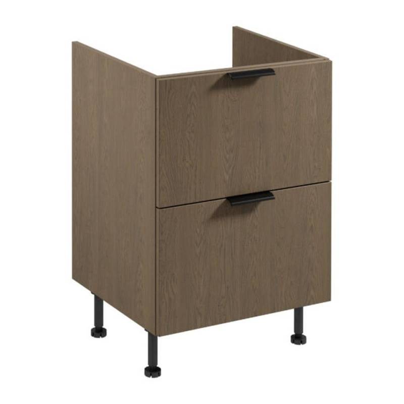 JVmoebel Unterschrank Schubladenschrank aus Holz für Induktionsherd - Brauner Küchenschrank (1-St) Made in Europe von JVmoebel