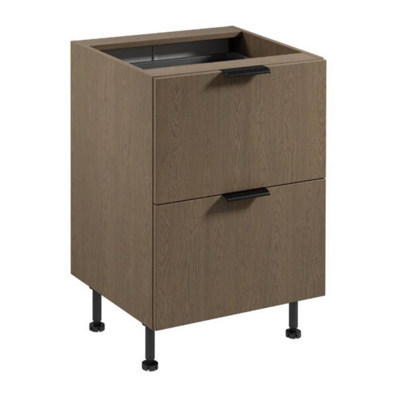 JVmoebel Unterschrank Unterer Küchenschrank Schubladenschrank Holz Braun für Bestecke (1-St) Made in Europe von JVmoebel