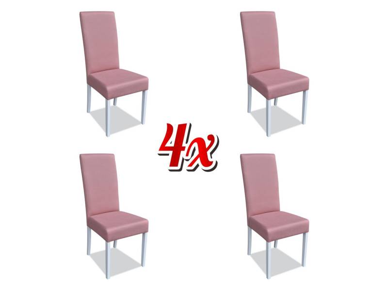 JVmoebel Küchenstuhl Elegantes Rosa Holz Möbel Set für das Wohnzimmer mit Stühlen, Made in Europa JVmoebel Küchenstuhl Elegantes Rosa Holz Möbel Set für das Wohnzimmer mit Stühlen, Made in Europa von JVmoebel