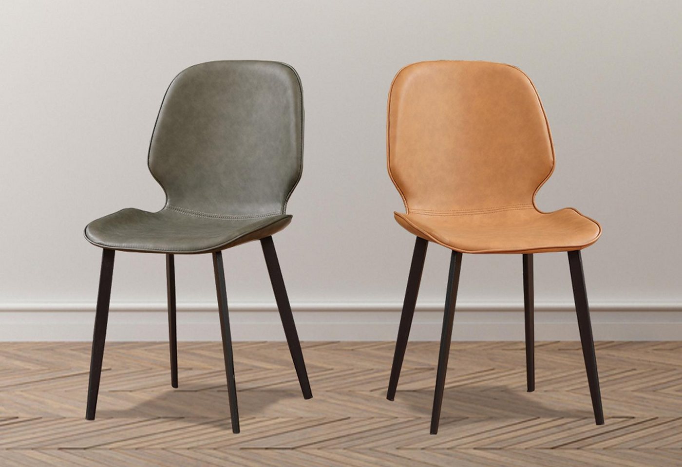 JVmoebel Küchenstuhl Lounge Sessel Esszimmer Polsterstuhl Kunstleder für TV-Nutzung, Made in Europa von JVmoebel