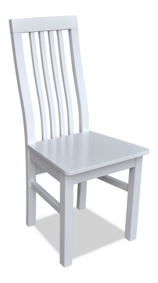 JVmoebel Küchenstuhl Luxuriöser Esszimmerstuhl im klassischen Design aus Holz, weiß (1 St), Made in Europa von JVmoebel