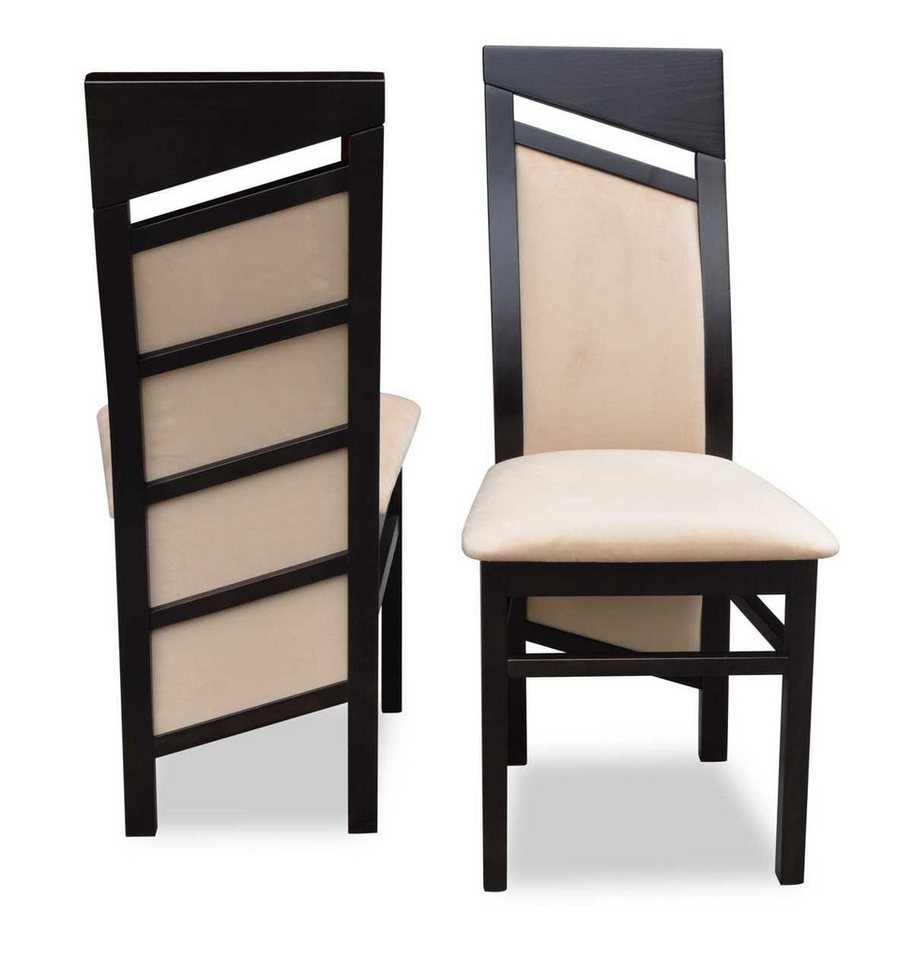 JVmoebel Küchenstuhl Moderner Polsterstuhl für Esszimmer - Brauner Komfortsessel (1 St), Made in Europa von JVmoebel