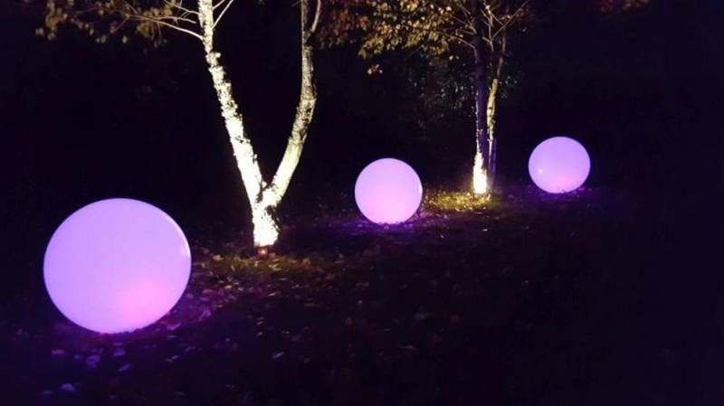 JVmoebel Kugelleuchte außenbeleuchtung Deko Leuchte Lampe Modern Style Dekolampe, Made in Europa von JVmoebel