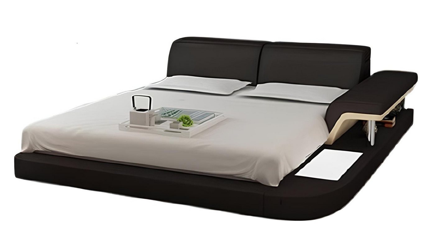 JVmoebel Kunstlederbett Designer Bett Polsterbett Luxusbett Doppelbett Ehebett Betten (1-tlg., Bett LB8806), Made in Europa von JVmoebel