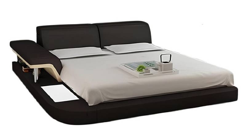 JVmoebel Kunstlederbett Designer Bett Polsterbett Luxusbett Doppelbett Ehebett Betten (1-tlg., Bett LB8806), Made in Europa von JVmoebel