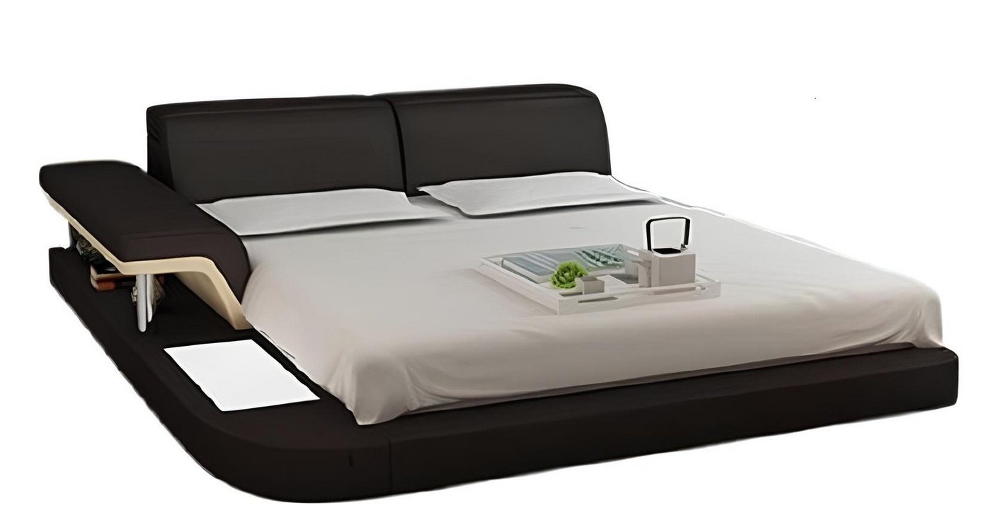 JVmoebel Kunstlederbett Designer Bett Polsterbett Luxusbett Doppelbett Ehebett Betten (1-tlg., Bett LB8806), Made in Europa von JVmoebel