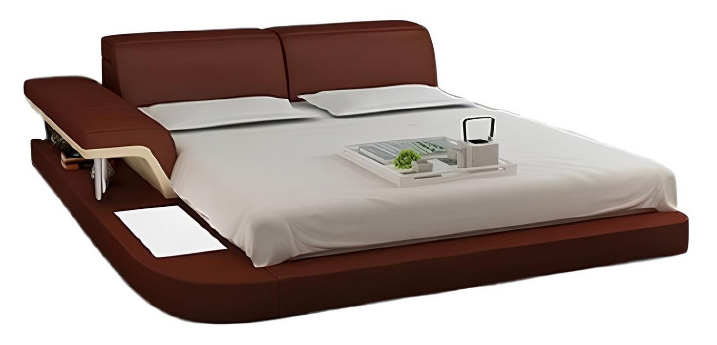 JVmoebel Kunstlederbett Designer Bett Polsterbett Luxusbett Doppelbett Ehebett Betten (1-tlg., Bett LB8806), Made in Europa von JVmoebel