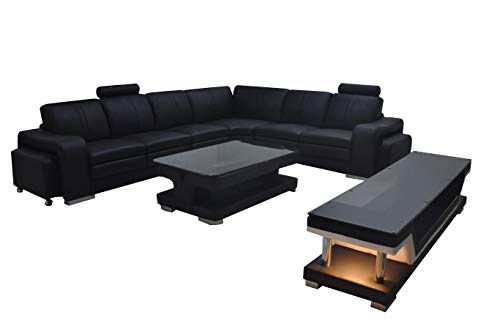 JVmoebel Leder Couch Wohnlandschaft Eck Garnitur Design Sofa L-Form A1109B Sofas Couchen von JVmoebel