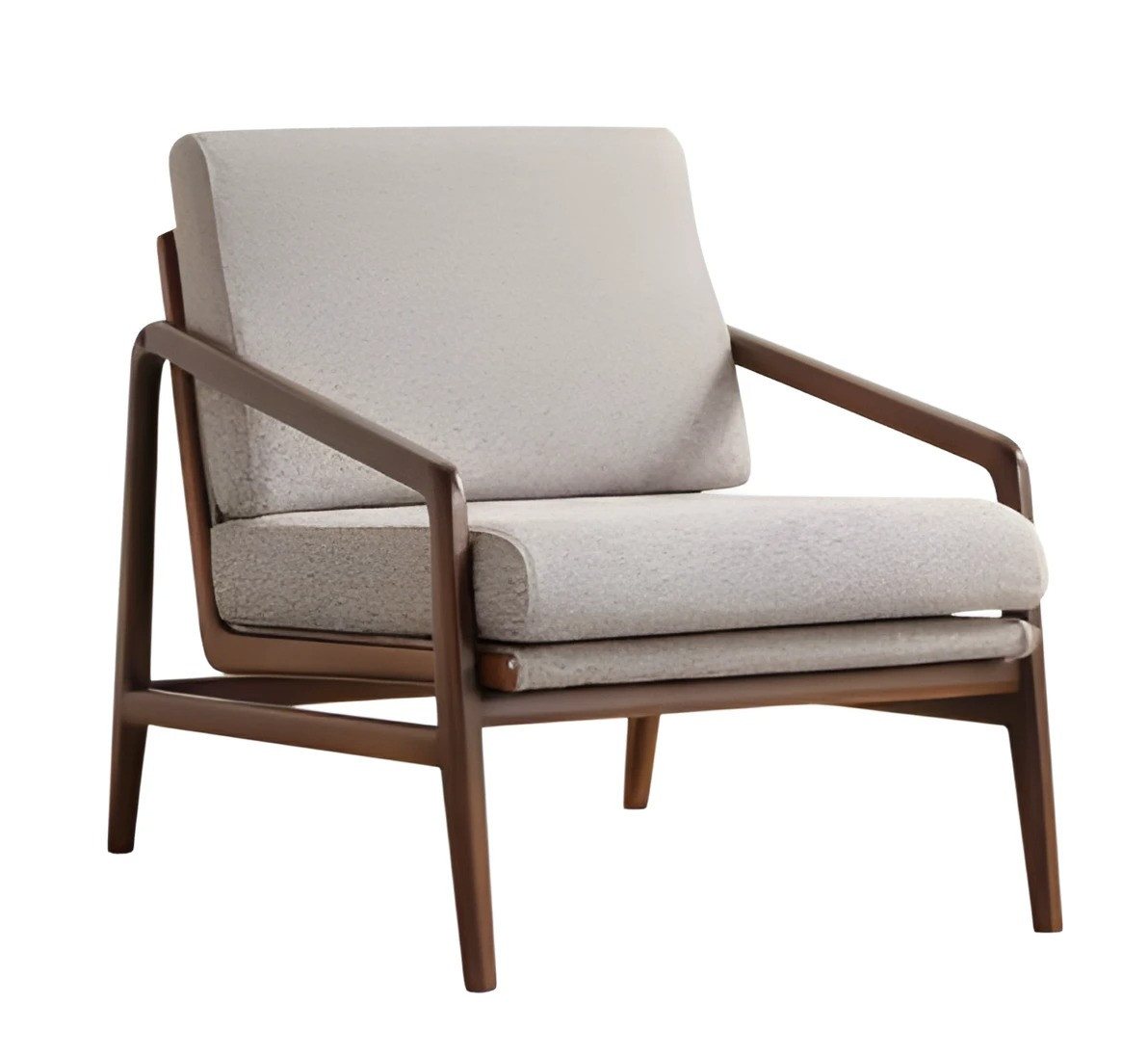 JVmoebel Loungesessel Beige Clubsessel Relaxsessel Lesesessel Design Polstersessel TV (1-St), Made in Europe von JVmoebel