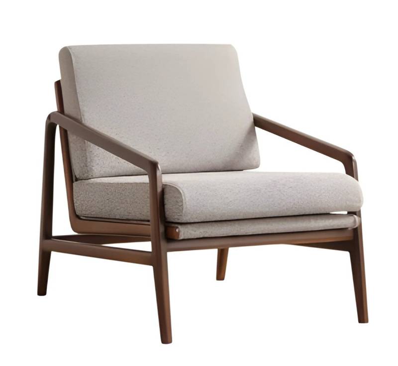 JVmoebel Loungesessel Beige Clubsessel Relaxsessel Lesesessel Design Polstersessel TV (1-St), Made in Europe von JVmoebel