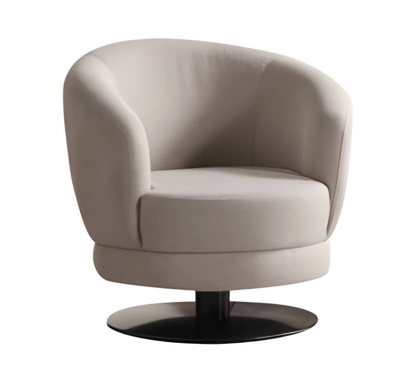 JVmoebel Loungesessel Design Relaxsessel Drehbar Beige Polstersessel Lesesessel Club Sessel (1-St), Made in Europe von JVmoebel
