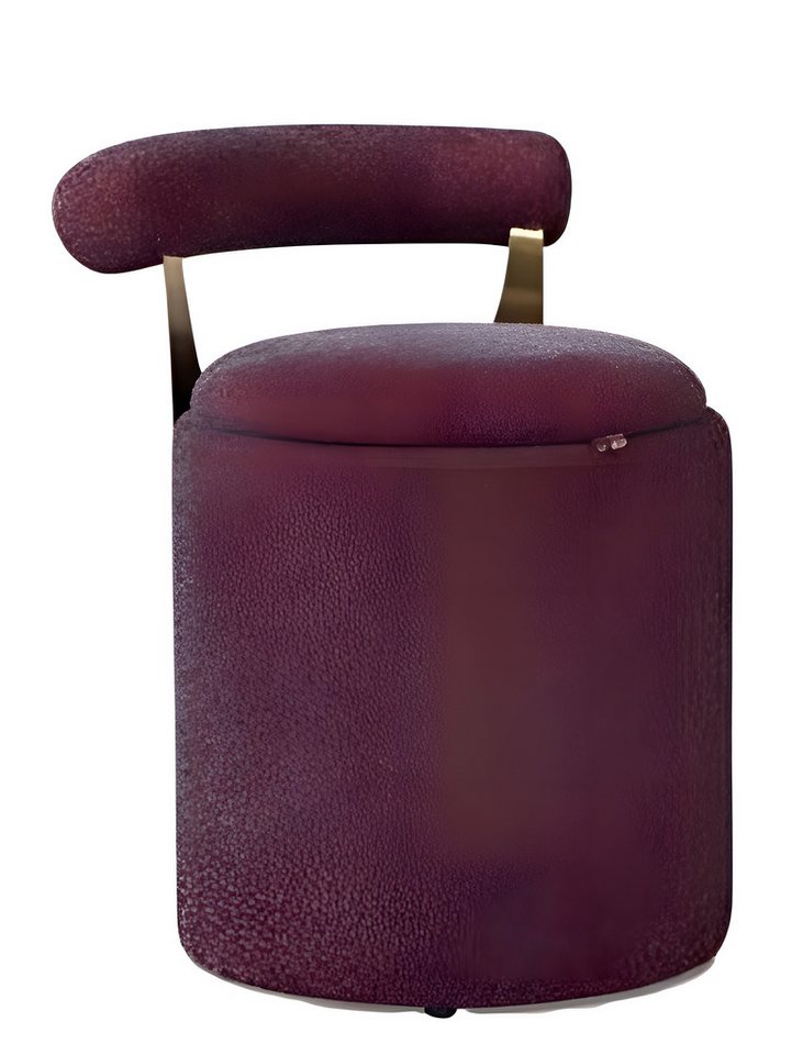 JVmoebel Loungesessel Eleganter roter Hocker für das Schlafzimmer – Modernes Design Möbel (Hocker), Made in Europa von JVmoebel