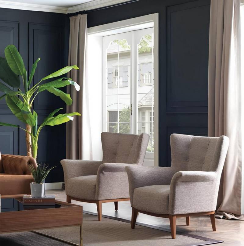 JVmoebel Loungesessel Grau Textil Lounge Sessel Chesterfield mit Holzpolsterung, Made in Europa JVmoebel Loungesessel Grau Textil Lounge Sessel Chesterfield mit Holzpolsterung, Made in Europa von JVmoebel