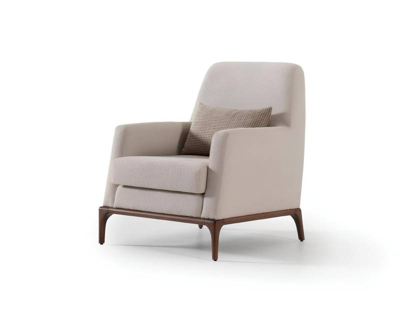 JVmoebel Loungesessel Grauer Stoff-Sessel – Bequemer 1-Sitzer im modernen Design, Made in Europa JVmoebel Loungesessel Grauer Stoff-Sessel – Bequemer 1-Sitzer im modernen Design, Made in Europa von JVmoebel