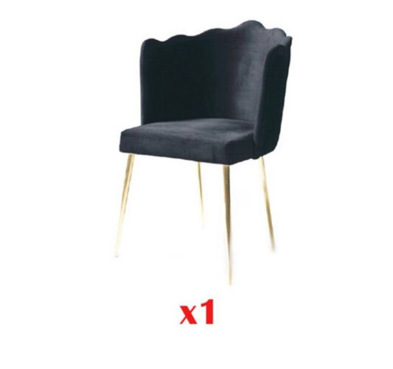 JVmoebel Loungesessel Luxus Esszimmer Stühle Holz schwarz Sessel Wohnmöbel, Made in Europa von JVmoebel