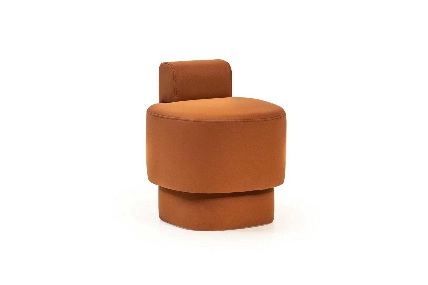 JVmoebel Loungesessel Moderner Polsterhocker in Orange – Fußsitz für stilvolle Räume (1-St., 1x Hocker), Made in Europa von JVmoebel