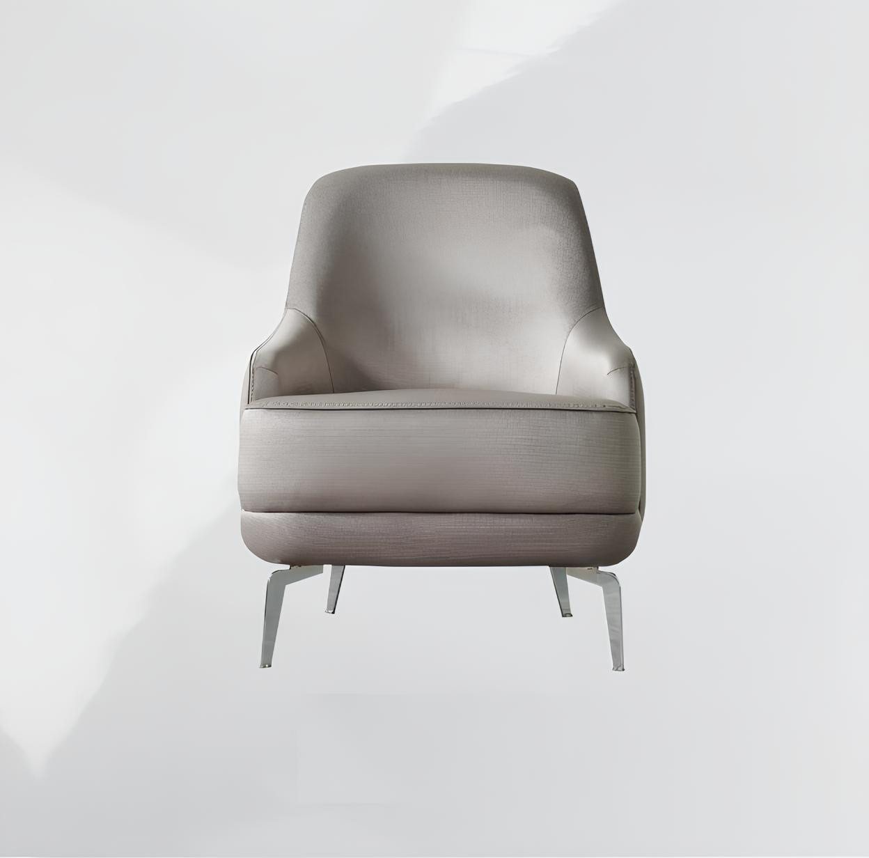 JVmoebel Loungesessel Moderner Stoff-Ohrensessel in Grau für das Wohnzimmer (1-St., Sessel), Made in Europa von JVmoebel