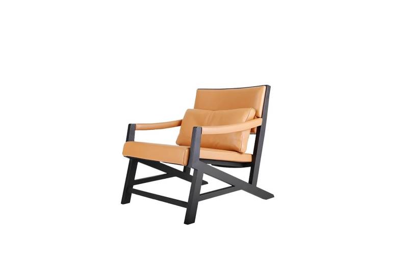 JVmoebel Loungesessel Sessel Club Lounge Designer Lehn Polster Sofa 1 Sitzer Fernseh Holz (1-St., Sessel), Made in Europa von JVmoebel